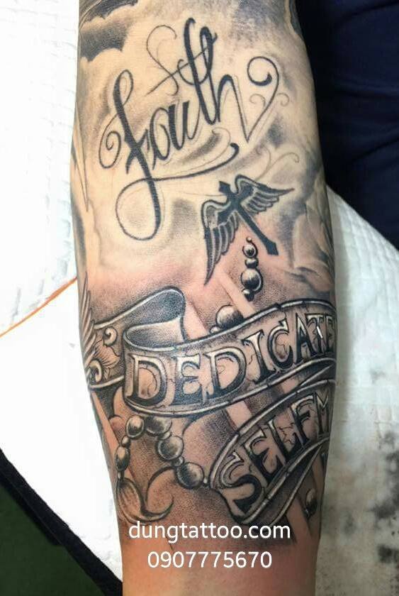 Hình xăm tim và tên gia đình Dũng đã hoàn tất xong 0907775670