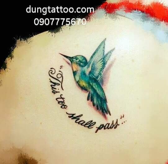 Hình xăm chữ và chim én yến -thực hiện tại dũng 0907775670