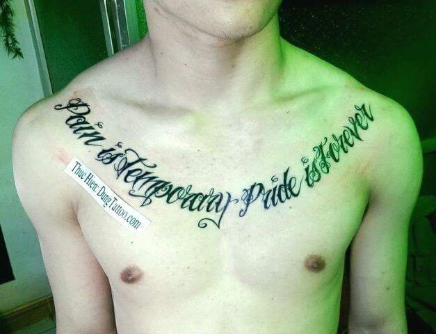 Hình xăm chữ trên ngực dành cho nam-thực hiện tại dũng 0907775670