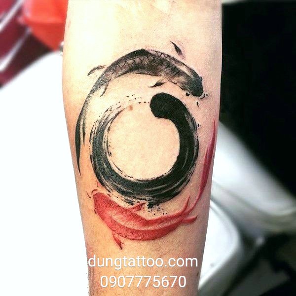 hinh xam ca chep cung song ngu thuc hien tai dung 0907775670