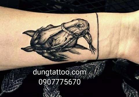 hinh xam con ngua dung thuc hien 0907775670